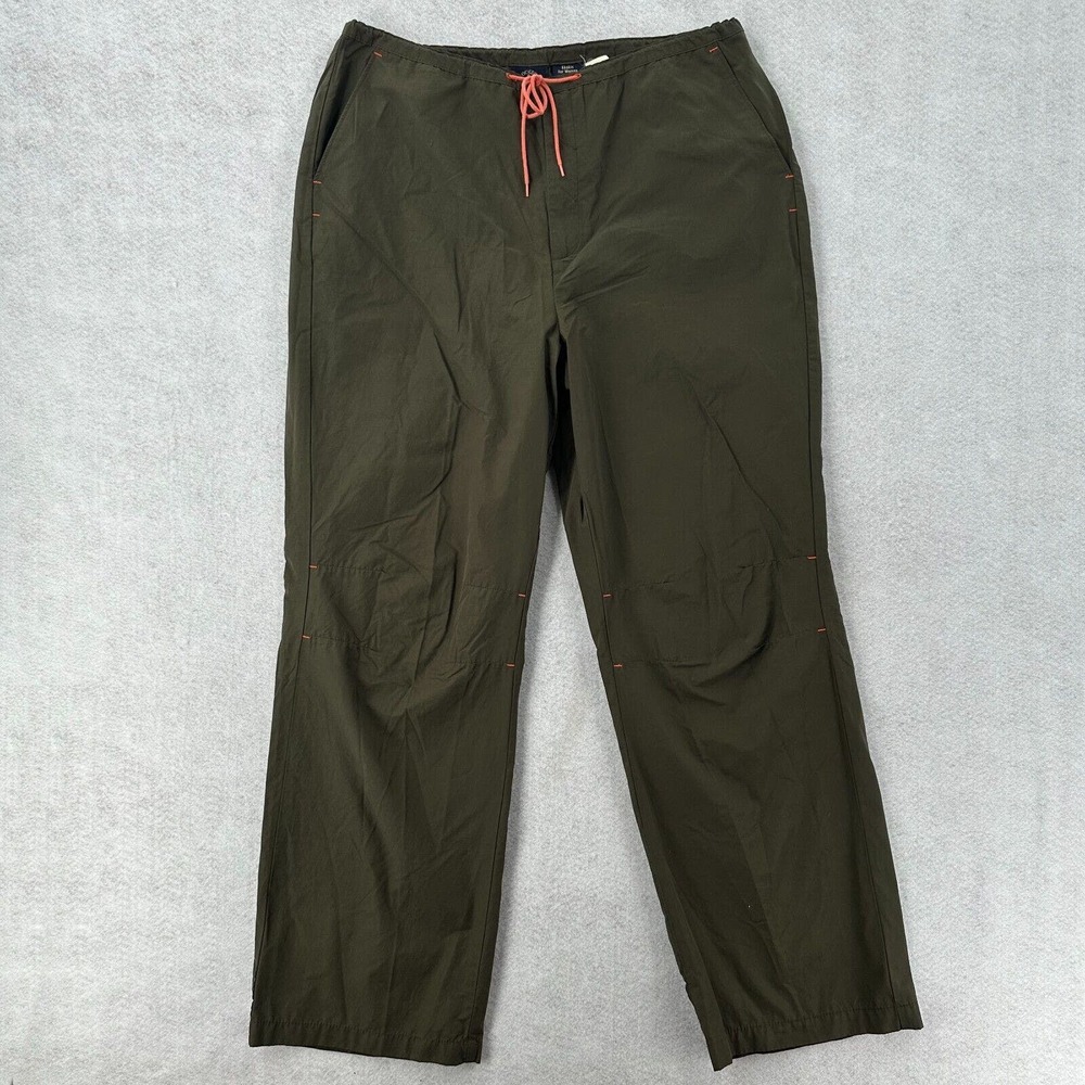 Dockers Khakis For‎ Women Size 16 Drawstring Nylon Green Track Pants